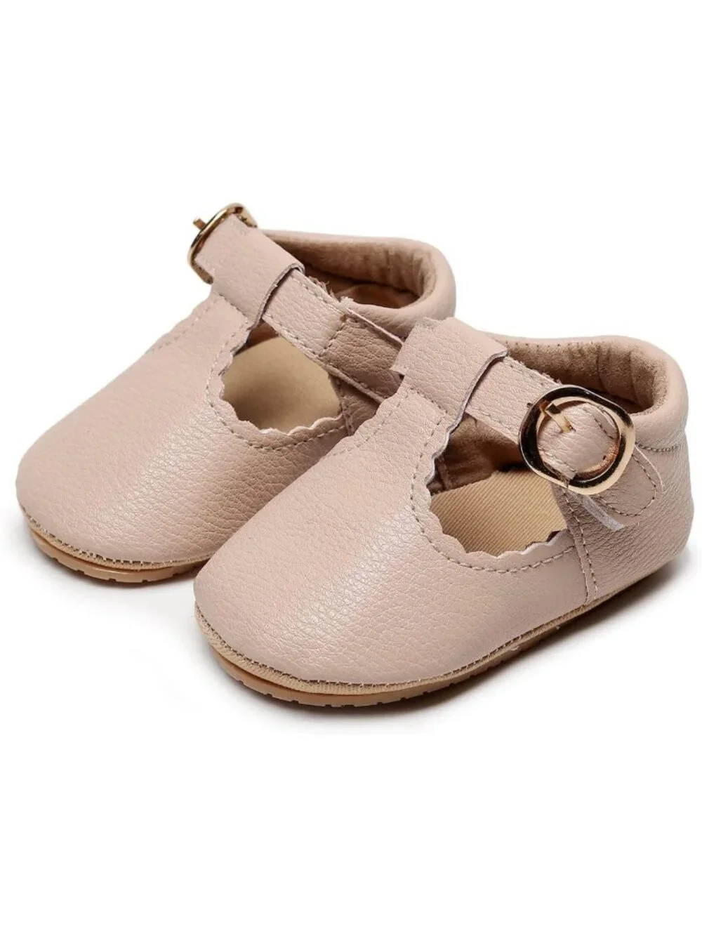 Adorable Infant Mary Jane Flats - Non-Slip Baby Girl Moccasins for Newborns